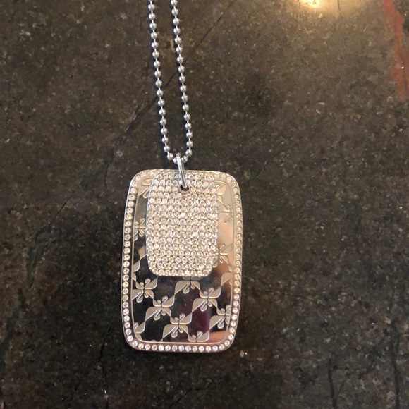 Swarovski dog tag necklace Clearance